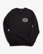 Sudadera Deus Ex Machina Biarritz Address Crew Negra para hombre