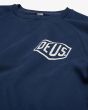 Sudadera Deus Biarritz Address azul marino para hombre logo shield