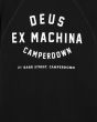 Sudadera Deus Camperdown Address Crew Negra para hombre dirección impresa