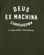Sudadera DEUS Camperdown Address verde ciprés para hombre estampado dirección