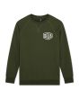 Sudadera DEUS Camperdown Address verde ciprés para hombre frontal