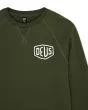 Sudadera DEUS Camperdown Address verde ciprés para hombre logo escudo