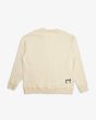 Sudadera Oversize Deus Ex Machina Caution Crew Dirty White para hombre posterior