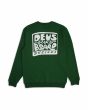 Sudadera orgánica Deus Ex Machina Nice To See You Crew Hillside Green para hombre posterior