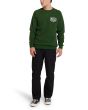 Hombre con Sudadera Deus Tokyo Address Crew Hillside Green ajuste regular