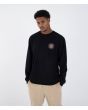Hombre con sudadera de cuello redondo Hurley Eagle High Negra frontal