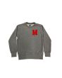 Sudadera Mission Youth Crew Logo M Red Bordado Gris para niño 8-16 años