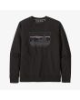 Sudadera orgánica sin capucha Patagonia '73 Skyline negra para hombre