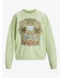 Sudadera oversize Roxy Lineup Butterfly Verde para mujer