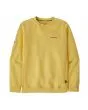 Sudadera reciclada Patagonia Fitz Roy Icon Uprisal Crew Sweatshirt color Milled Yellow Unisex