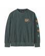 Sudadera Patagonia Kids Lightweight We All Need Verde para niños frontal