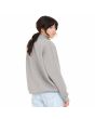Mujer con Sudadera polar de cremallera parcial Volcom Mocker Nucker Gris lateral