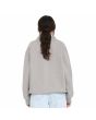 Mujer con Sudadera polar de cremallera parcial Volcom Mocker Nucker Gris posterior