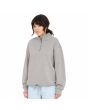 Mujer con Sudadera polar de cremallera parcial Volcom Mocker Nucker Gris