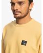 Hombre con sudadera ecológica Quiksilver The Original Amarilla parche