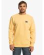Hombre con sudadera ecológica Quiksilver The Original Amarilla