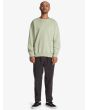 Hombre con Sudadera oversize Quiksilver Trip Away Over Verde frontal