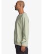 Hombre con Sudadera oversize Quiksilver Trip Away Over Verde lateral