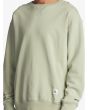 Hombre con Sudadera oversize Quiksilver Trip Away Over Verde pecho