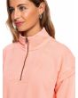 Mujer con Sudadera de media cremallera Roxy Locals Only Coral Zip