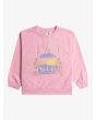 Sudadera de ajuste relajado Roxy Youth Morning Hike Rosa para chica 8 a 16 años