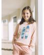 Niña con Sudadera Roxy Oh Happy Day rosa