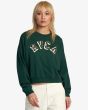 Mujer con Sudadera RVCA Ivy League Verde