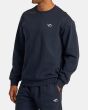Hombre con sudadera RVCA VA Essential Indigo izquierda