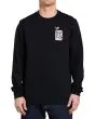 Hombre con sudadera sin capucha Rvca Snake Eyes negra frontal