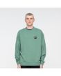 Hombre con Sudadera Santa Cruz Classic Label Verde Unisex frontal