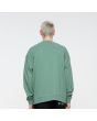 Hombre con Sudadera Santa Cruz Classic Label Verde Unisex espalda
