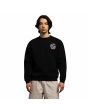 Hombre con Sudadera Santa Cruz Dressen Rose Crew Two Negra frontal
