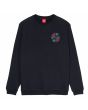 Sudadera Santa Cruz Dressen Rose Crew Two Negra para hombre