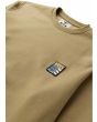 Sudadera Vissla Solid Sets Eco Crew Bronze para hombre parche