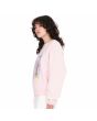 Mujer con Sudadera Volcom French Surf Lilac Ash lateral