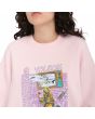 Mujer con Sudadera Volcom French Surf Lilac Ash estampado