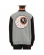 Hombre con Sudadera Volcom FA Nando Von Arb ZIP gris posterior