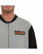 Hombre con Sudadera Volcom FA Nando Von Arb ZIP gris serigrafía
