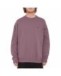 Hombre con Sudadera Volcom Single Stone marrón burdeos