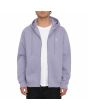 Hombre con sudadera de capucha y cremallera Volcom Single Stone Zip Violeta abierta