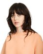 Mujer con Sudadera Volcom Stone Heart Up Pale Peach cuello redondo