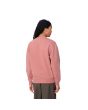 Mujer con Sudadera Carhartt WIP W' Carhartt Sweatshirt Dusty Rose-Moonbeam posterior