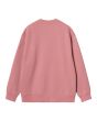 Sudadera Carhartt WIP Women's Carhartt Sweat Rosa Palo y Blanco Lunar para mujer posterior
