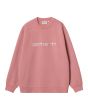 Sudadera Carhartt WIP Women's Carhartt Sweat Rosa Palo y Blanco Lunar para mujer
