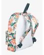 Mochila pequeña Roxy Sugar Baby Printed 16L blanca floral Posterior