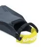 Aleta de bodyboard con Sujeta Aletas Pride Fin Saver Strap Amarillo