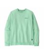 Sudadera Patagonia Fitz Roy Icon Uprisal color verde lavado Unisex