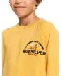Niño con Sudadera sin capucha Quiksilver Open Spot amarilla logo