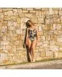 Mujer con Bañador de una pieza Volcom For The Tide 1 Black Combo Lifestyle