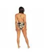 Mujer con Bañador de una pieza Volcom For The Tide 1 negro floral tirantes cruzados